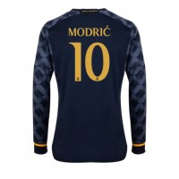 Pánský Fotbalový dres Real Madrid Luka Modric #10 2023-24 Venkovní Dlouhý Rukáv